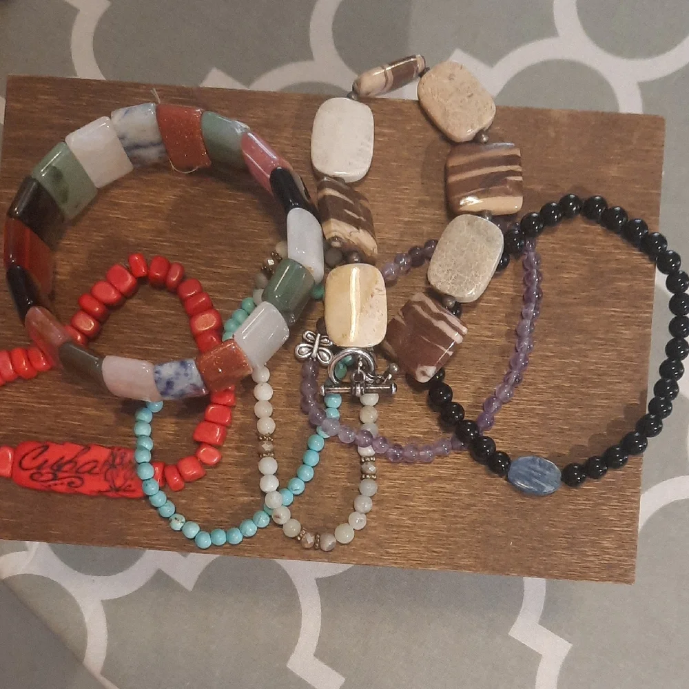 Colorful Beaded Bracelet Set - Picture 1 of 8
